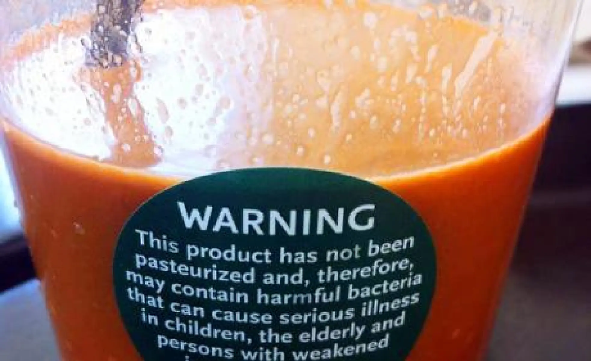 Whole Foods Adds Creepy Warning Stickers to Their Raw Juices