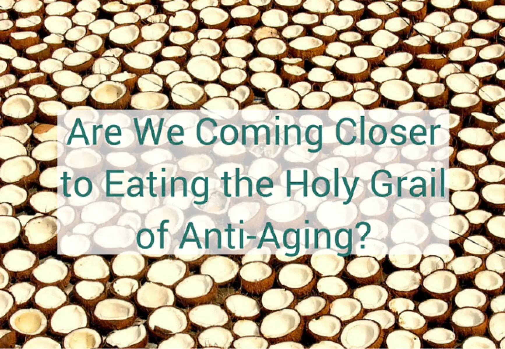 Are We Coming Closer to Eating the Holy Grail of Anti-Aging?