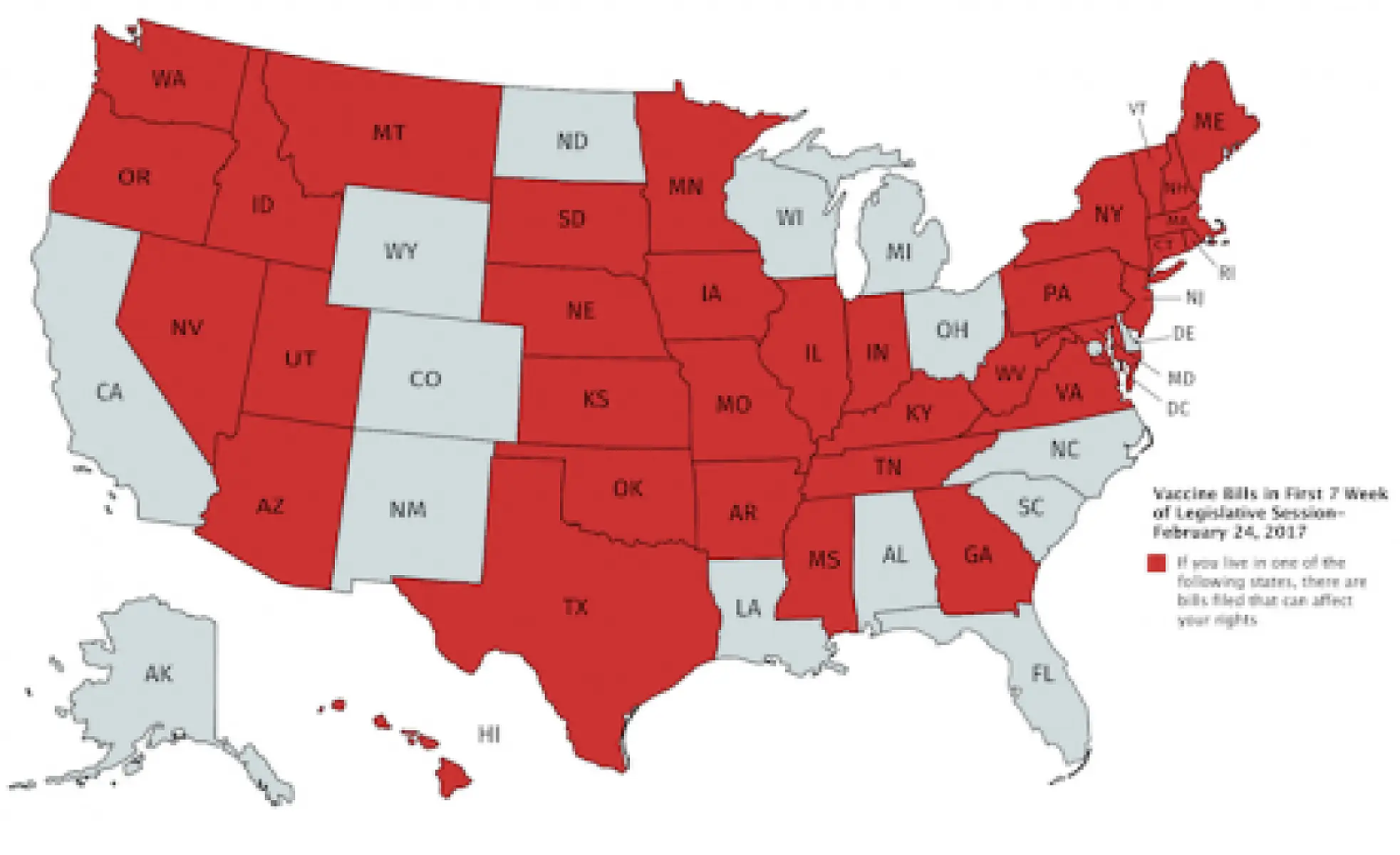 Breaking: NVIC Tracking 134 Vaccine Bills Introduced in 35 States