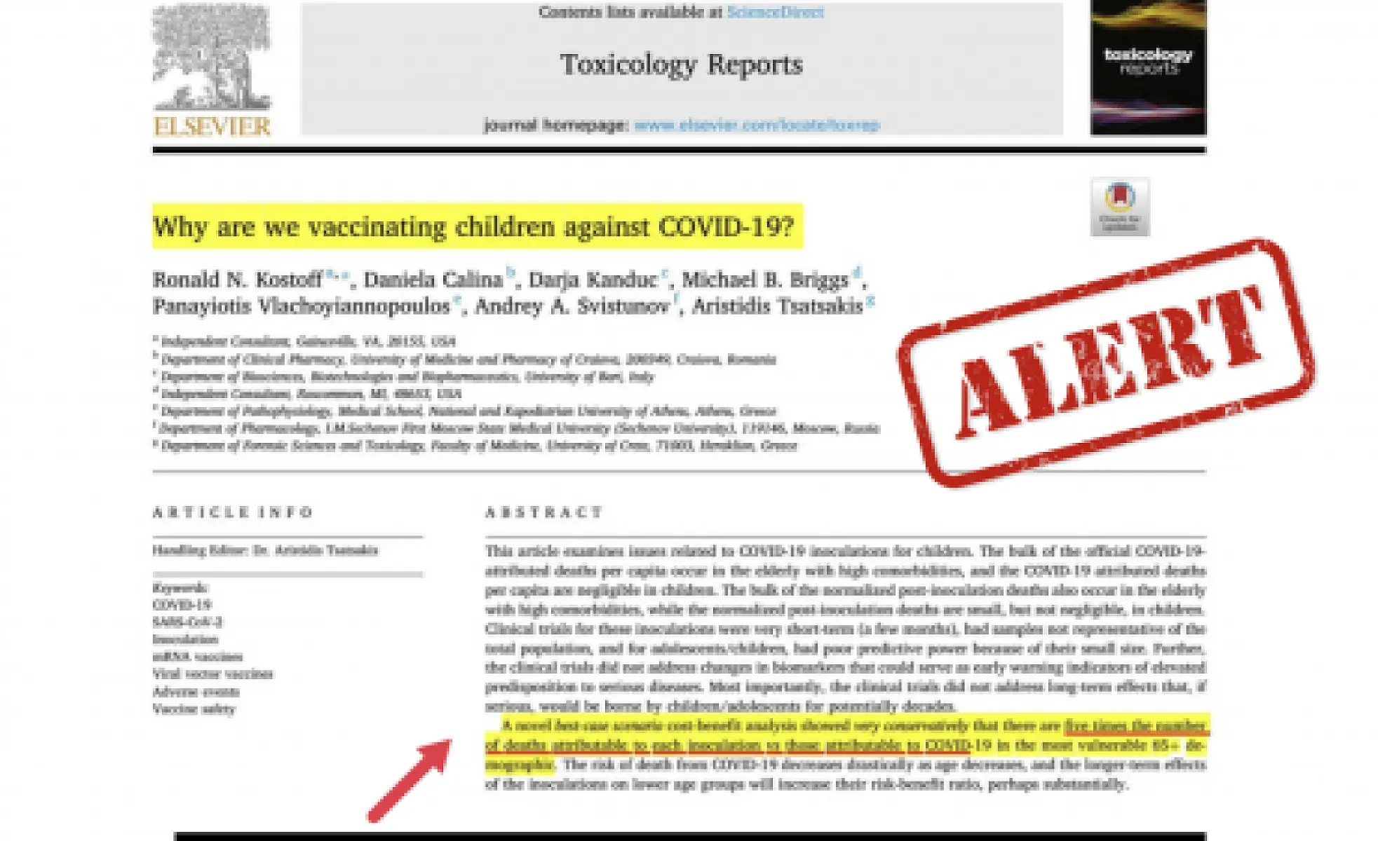 RESEARCHERS: Jab Kills At Least 5 Times More Than Covid, So Why Are We Vaccinating Kids? 