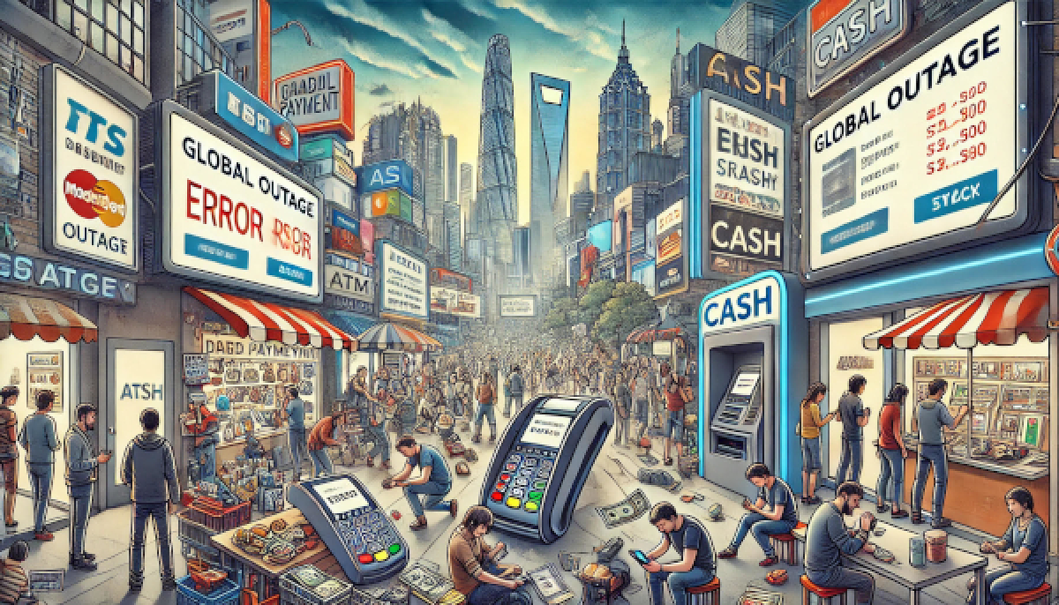Digital Dystopia: Lessons from the Global IT Outage on the Perils of Cashless Living