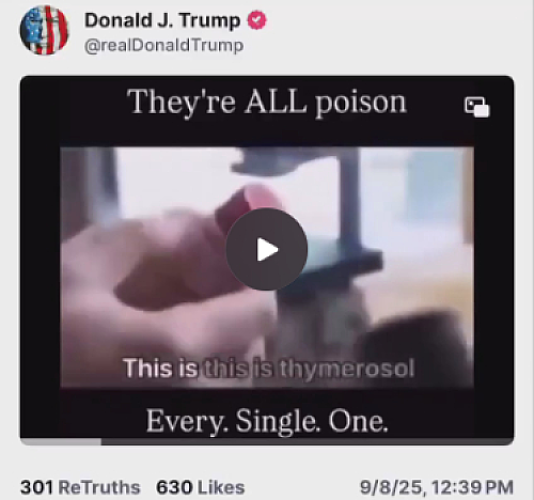 A Historic Signal: President Trump Breaks the Silence on Vaccine Toxicity