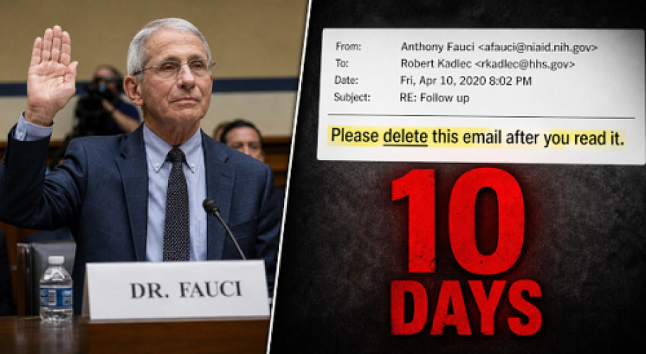 THE TEN-DAY COUNTDOWN: "Please Delete This Email" - How Fauci's Own Words May Seal His Fate