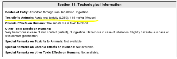 Toxicological Information