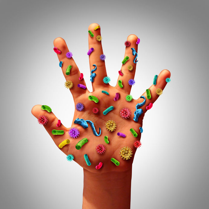 Hand Microbes Time Travel