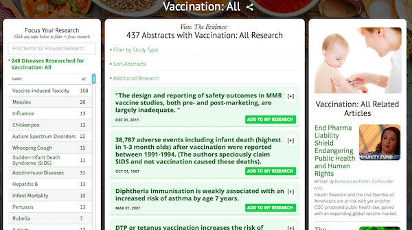 Vaccination Research Dashboard
