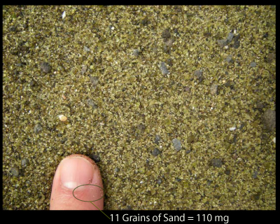 a grain of sand is enough to be toxic