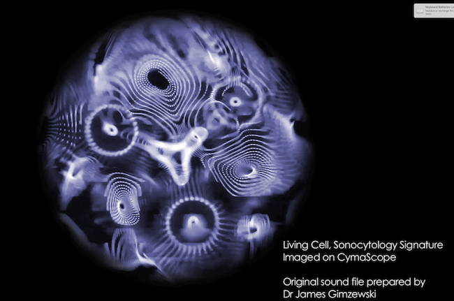 Cymatics--the science of visible sound--has just taken a giant leap into the future, with profound implications for medical science
